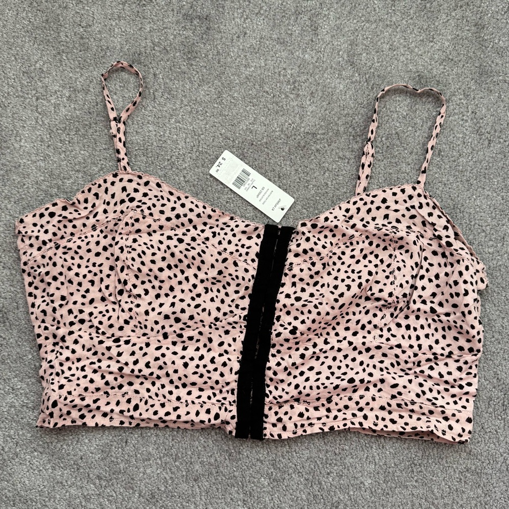 Garage Corset Style Cheetah Print Top
